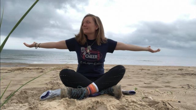 Amanda McCarthy Amanda McCarthy sitting on the beach