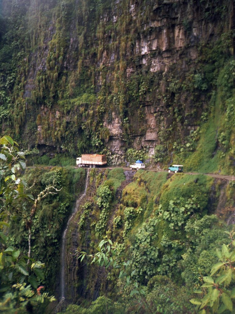 the narrow yungas road