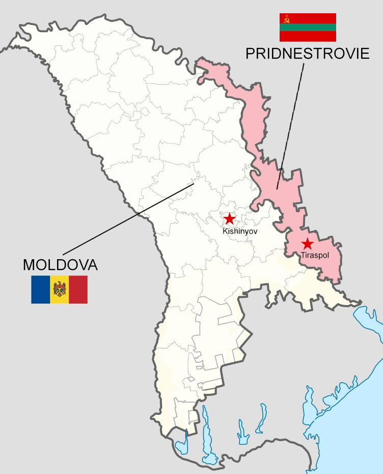 a map of transnistria