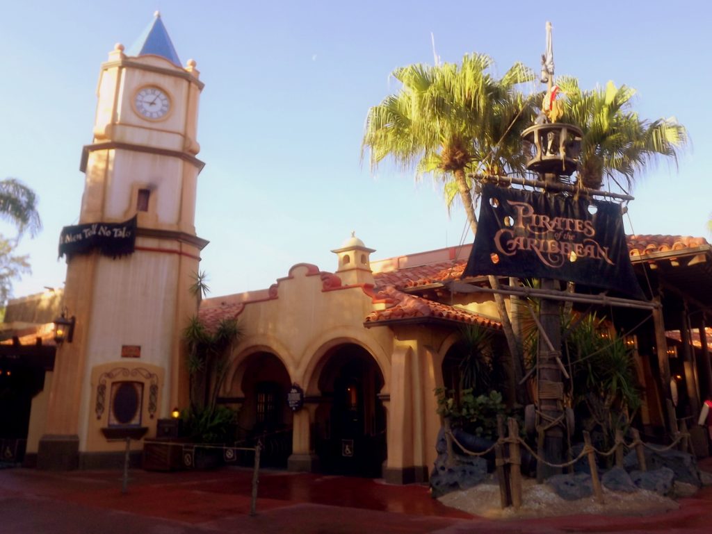pirates of the caribbean at magic kingdom, where george's ghost is said to roam