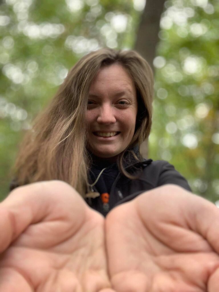 Amanda McCarthy reaching out for a helping hand.