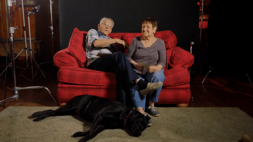 Allen and Rosemary talking about marriage success. Two everyday heroes.