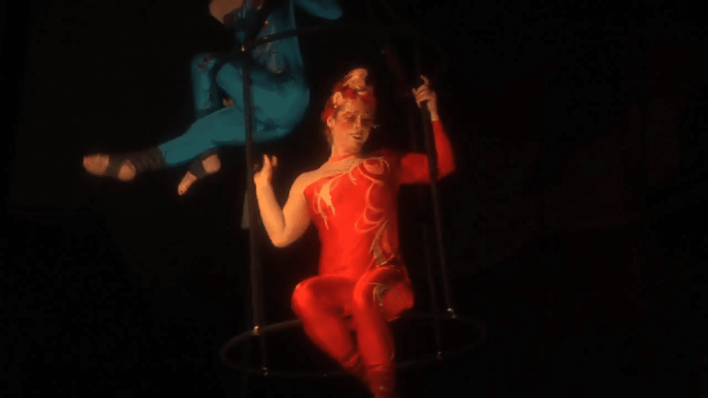 This circus story is about these heroes flying high during their performance.