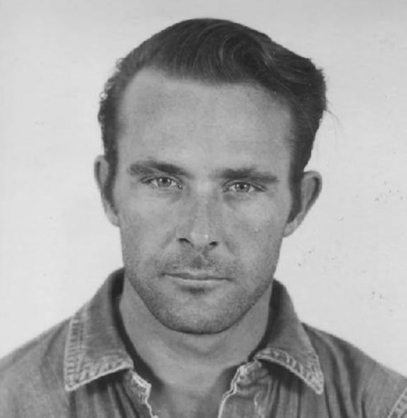A mugshot of Clarence Anglin, one of the escapees in the Alcatraz prison escape.