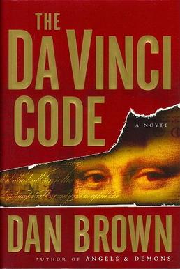 The cover of Dan Brown's book The Da Vinci Code, the story of which closely mirrored the lore surrounding The Gospel of Jesus's Wife